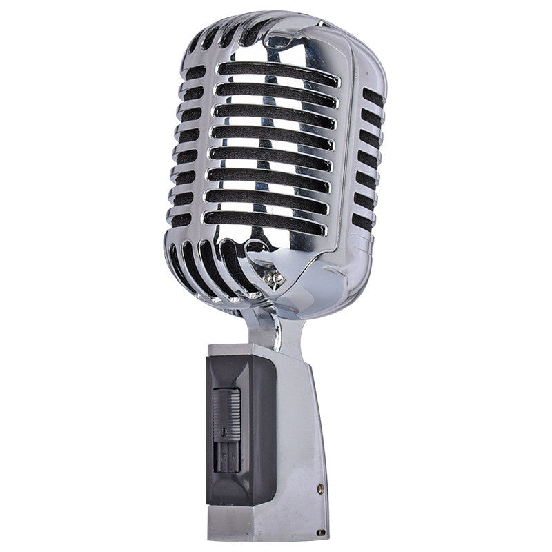 Retro Metal Home Stage Microphone On Stage