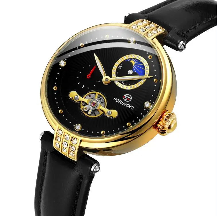 Women's Fashion Hollowed-out Mechanical Movement Watch