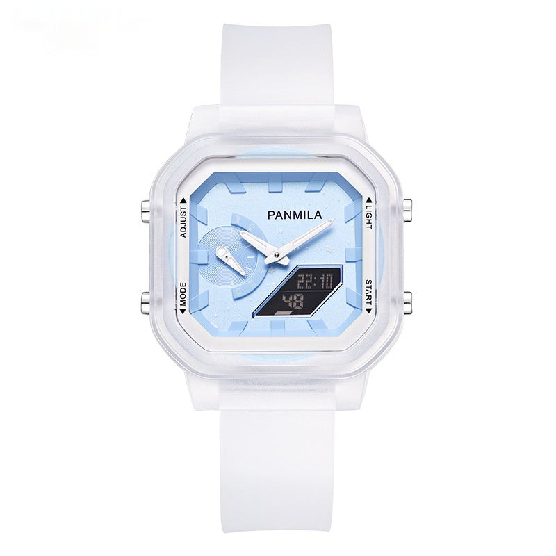 Multifunctional Student Electronic Watch Luminous Casual Jelly Silicone Watch