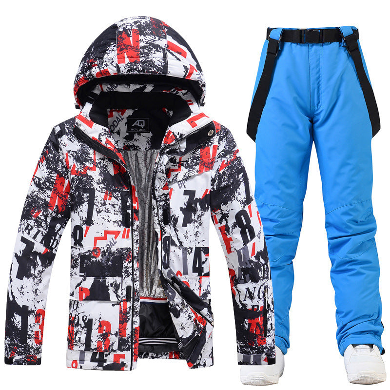 Ski Suit Men's Suit Winter Outdoors Windproof Skiiing Clothes