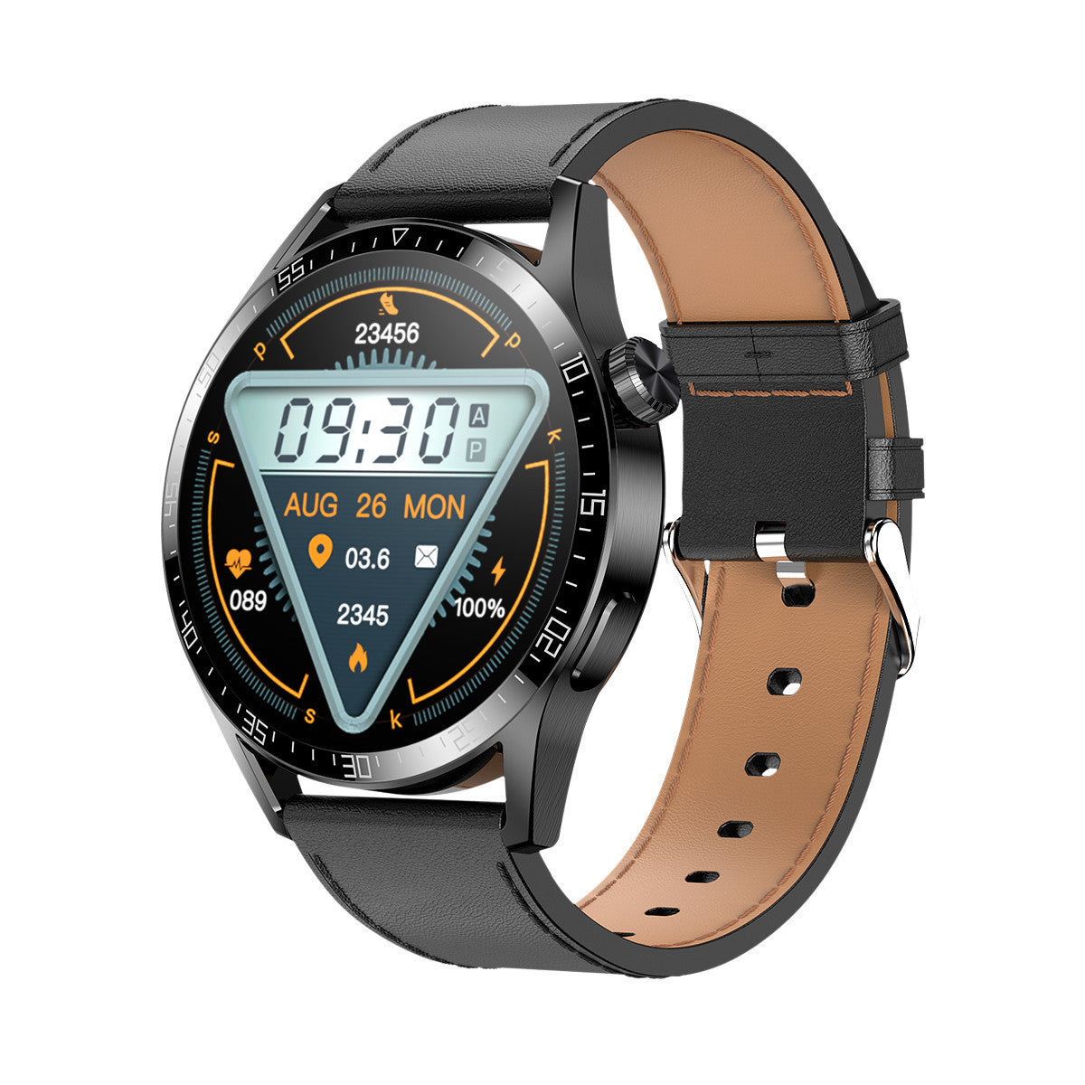 Smart Talking Full Circle Heart Rate Blood Pressure Monitoring Bluetooth Watch