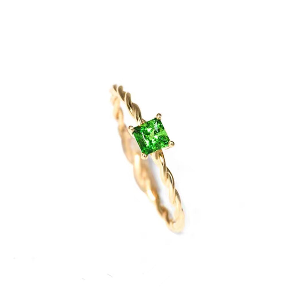 Color Zircon Ring For Women