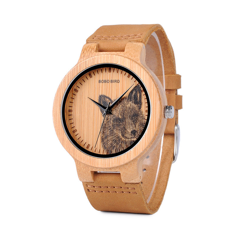 Literary Retro Watch Bamboo Watch