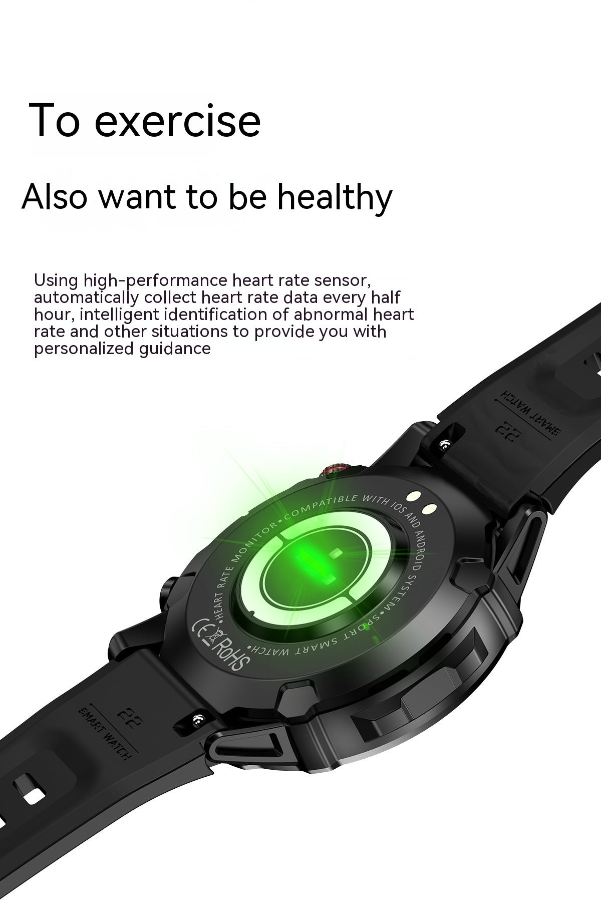 HK87 Bluetooth Calling Smart Watch Three-proof Custom Dial Heart Rate Blood Pressure Music