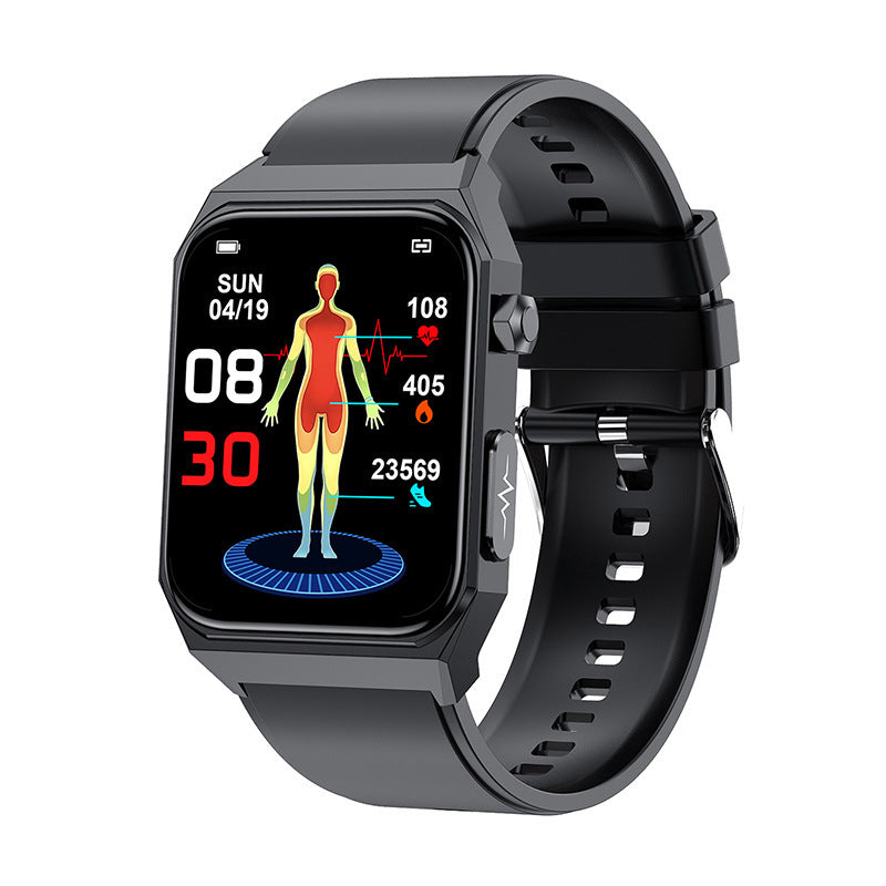 Non-Invasive Blood Oxygen Heart Rate Blood Glucose Body Temperature Smart Watch