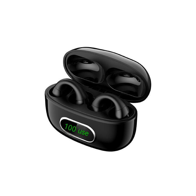 Ear-clip Real Wireless Digital Display Stereo Charging Warehouse Bluetooth Headset