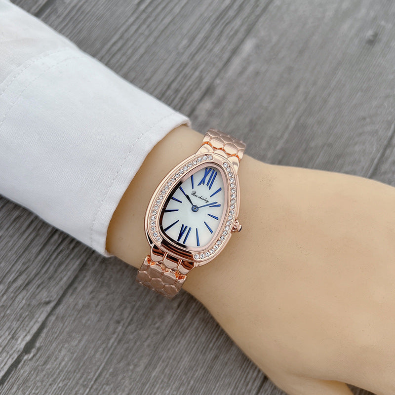 Women's Elegant Fashion Steel Belt Quartz Watch