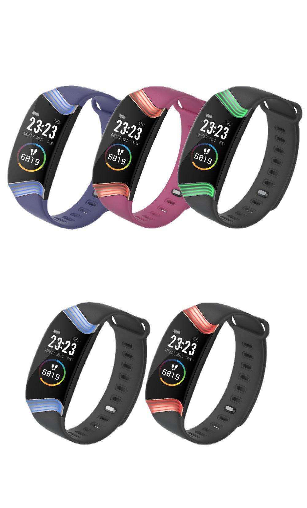 Smart Sports Bracelet Colorful Atmosphere Light