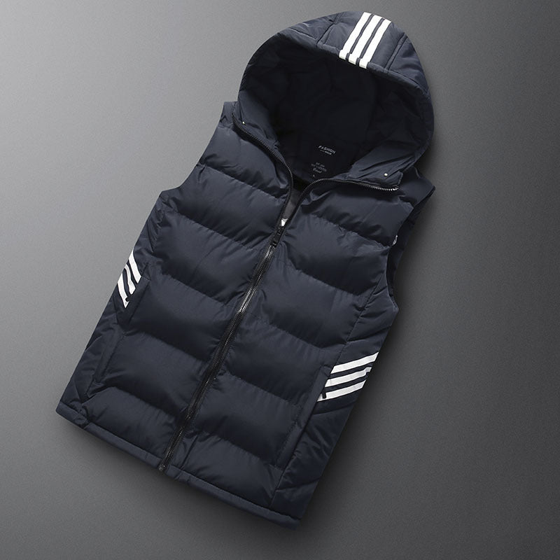 Autumn And Winter Vest Men's Hooded Down Jacket