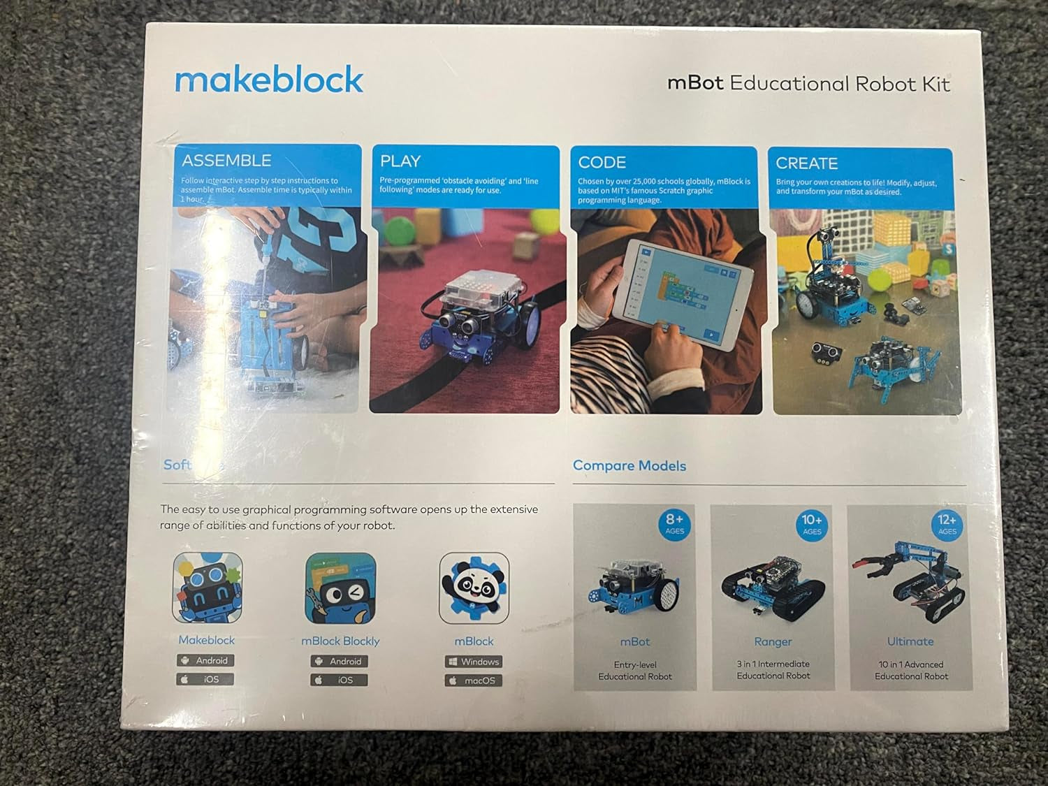 Mbot Robot Kit with Dongle, STEM Projects for Kids Ages 8-12 Learn to Code with Scratch Arduino, Robot Kit for Kids, STEM Toys, Computer Programming for Beginners Gift for Kids Ages 8+