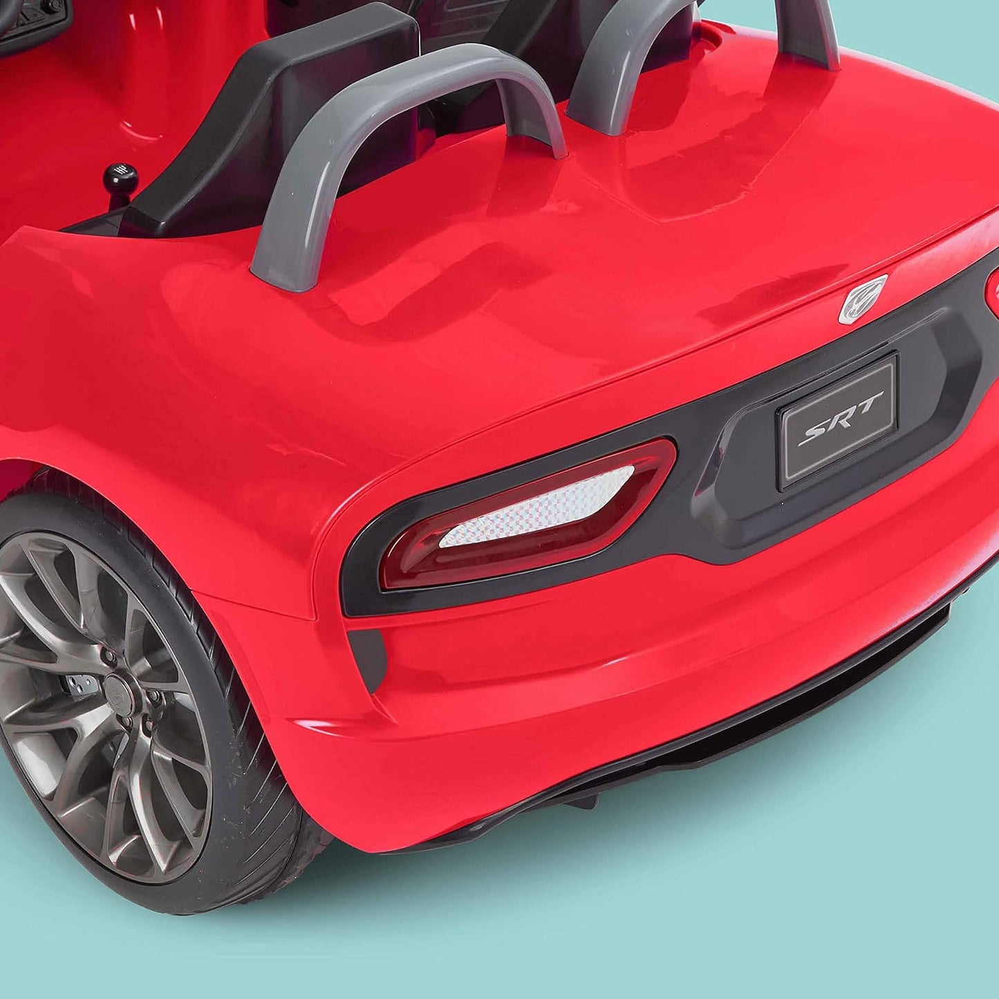 Dodge Viper SRT Convertible Toddler Ride on Toy, Ages 3-7 Years Old, 12 Volt Battery, Max Weight of 130 Lbs, Two Seater, Working Lights, Red