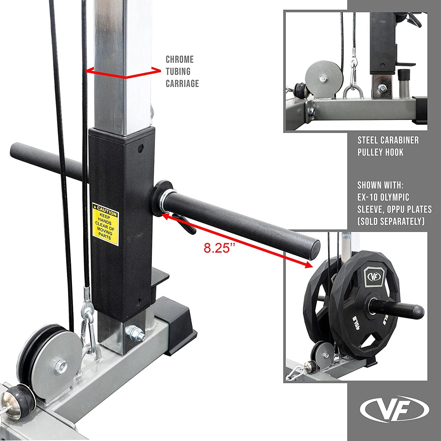 BD-7 Power Rack - Squat Rack and Bench Press Power Cage with LAT Pulldown Attachment and Other Workout Rack Bundle Options for a Complete Weightlifting Home Gym