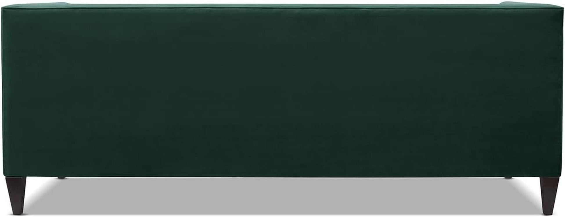 Jack 84" Modern Tuxedo Tufted Sofa, Hunter Green Performance Velvet