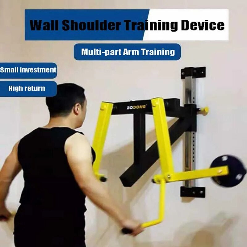 Houshold-Arm and Shoulder Trainer, Muscle Fitness, Shoulder Lift Machine, Wall-Mounted Gym, Barbell Piece