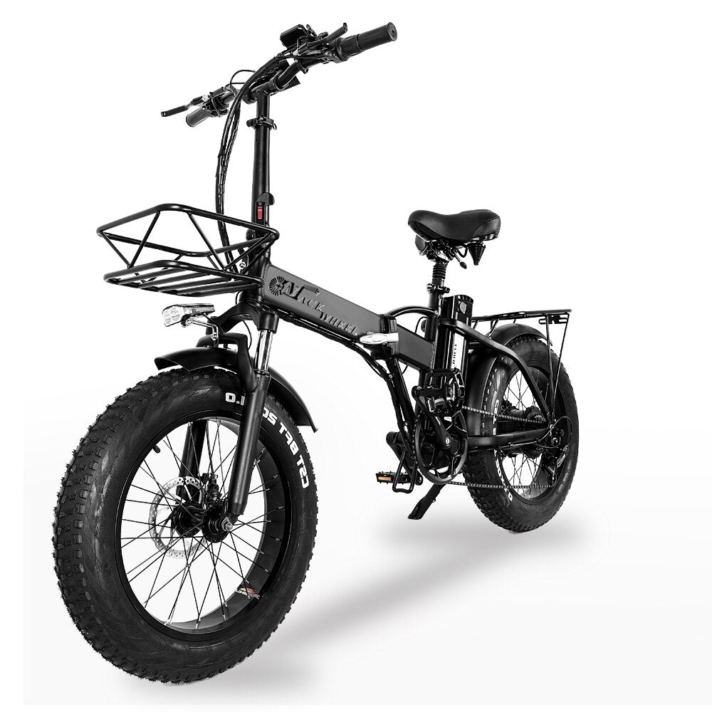 GW20 750W 20 Inch Electric Folding Bike, 4.0 Fat Tire, 48V Powerful Lithium Battery, Snow Bike, Power Assist Bicycle