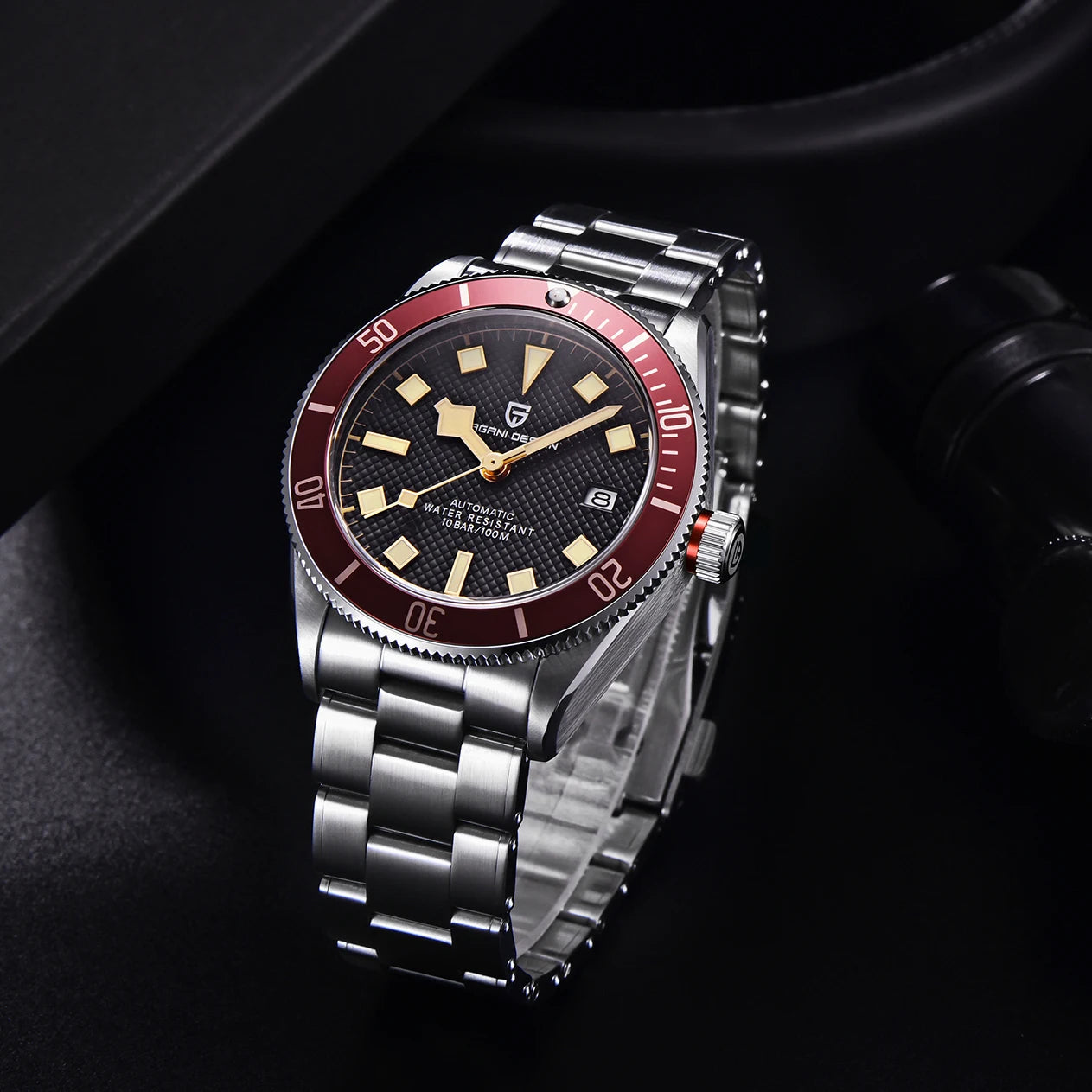 2022 New  BB58 Mechanical Wristwatch Men Luxury Automatic Watch for Men Waterproof Steel Strap NH35A Reloj Hombre