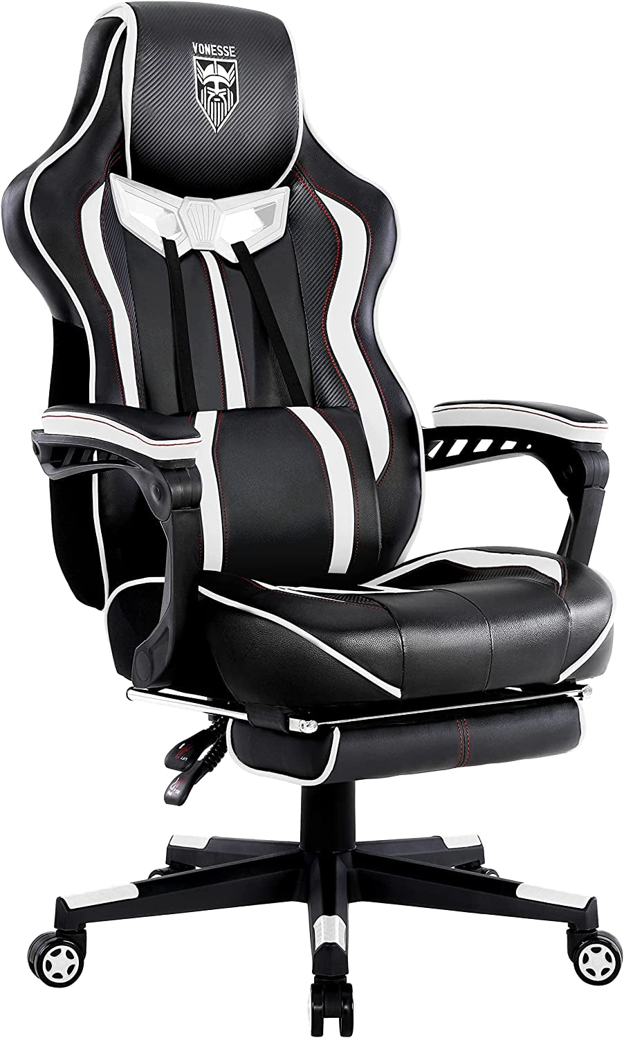 Gaming Chair Gaming Chair Gaming Chair with Massage PC Gaming Chair Reclining Gaming Chair Ergonomic Seat Easy Gaming Chair White