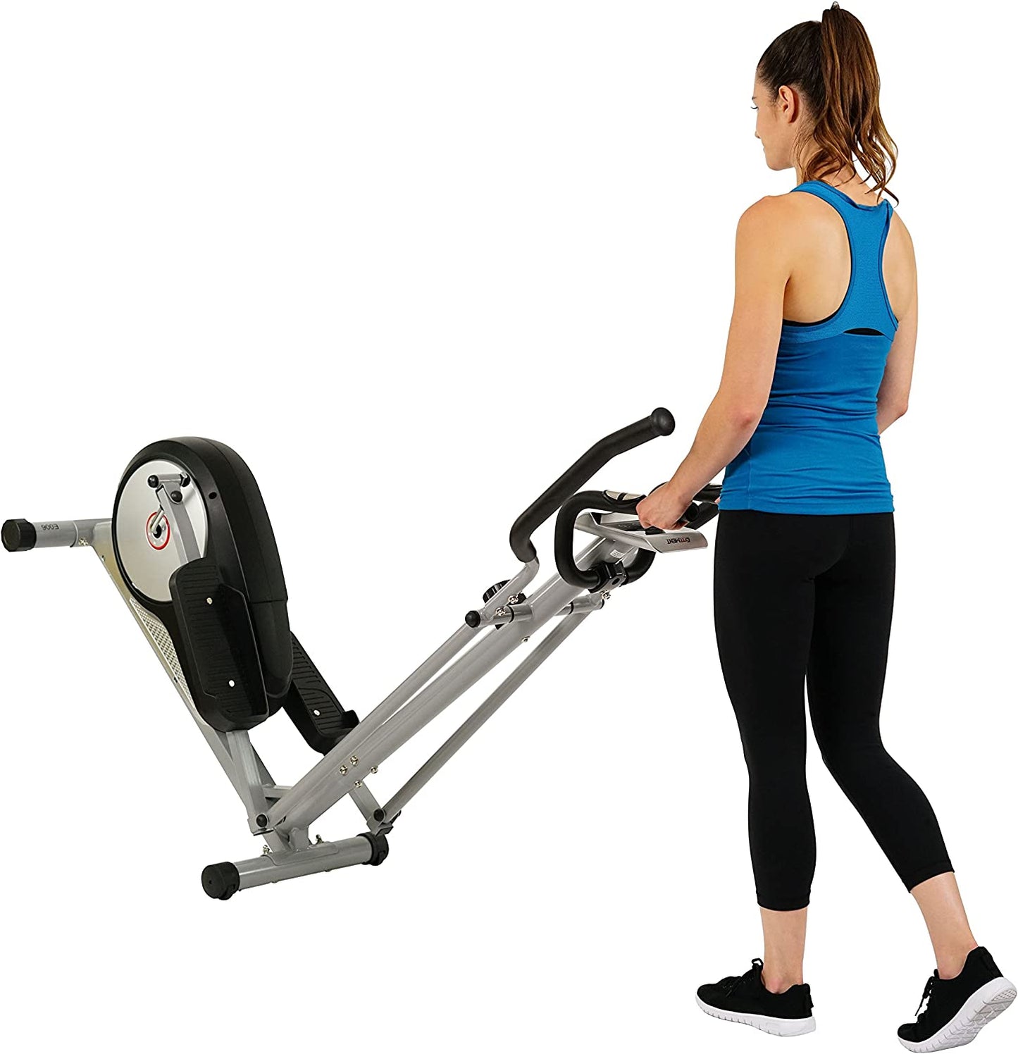 Magnetic Elliptical Machine Trainer W/Lcd Monitor and Pulse Rate Grips