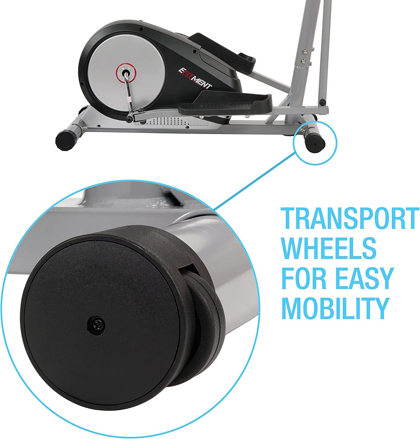 Magnetic Elliptical Machine Trainer W/Lcd Monitor and Pulse Rate Grips