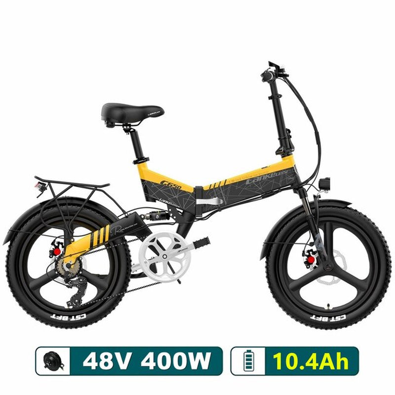 Upgraded G650 20'' Mountain Bike 7 Speed Electric Bike 400W 14.5Ah Hidden Li-Ion Battery 5 PAS Front & Rear Suspension