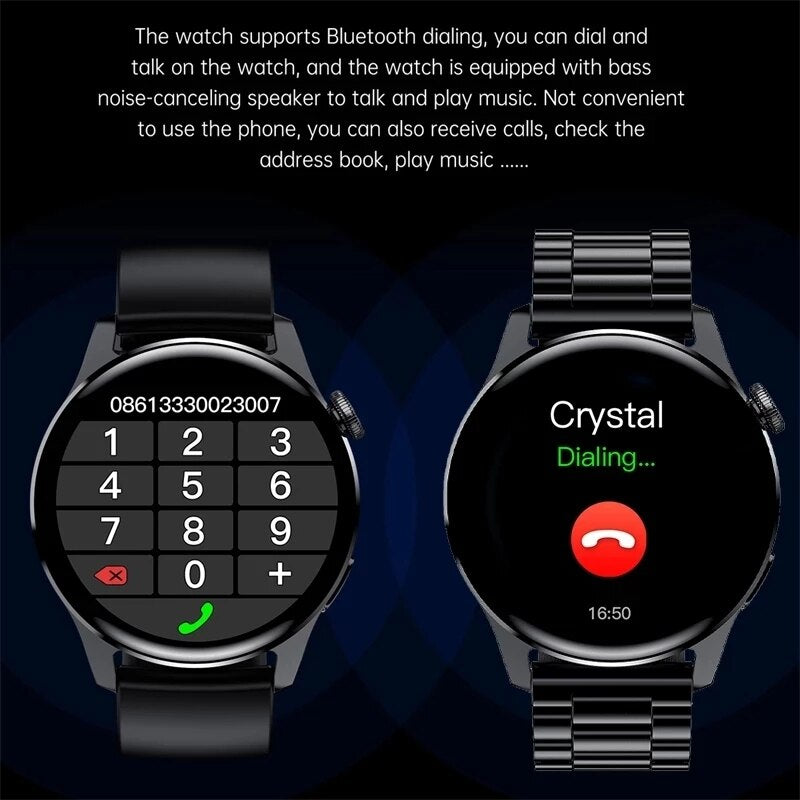 2022 New Smart Watch Men Full Touch Screen Sports Fitness Clock Waterproof Bluetooth Call Man Smartwatch for Android IOS