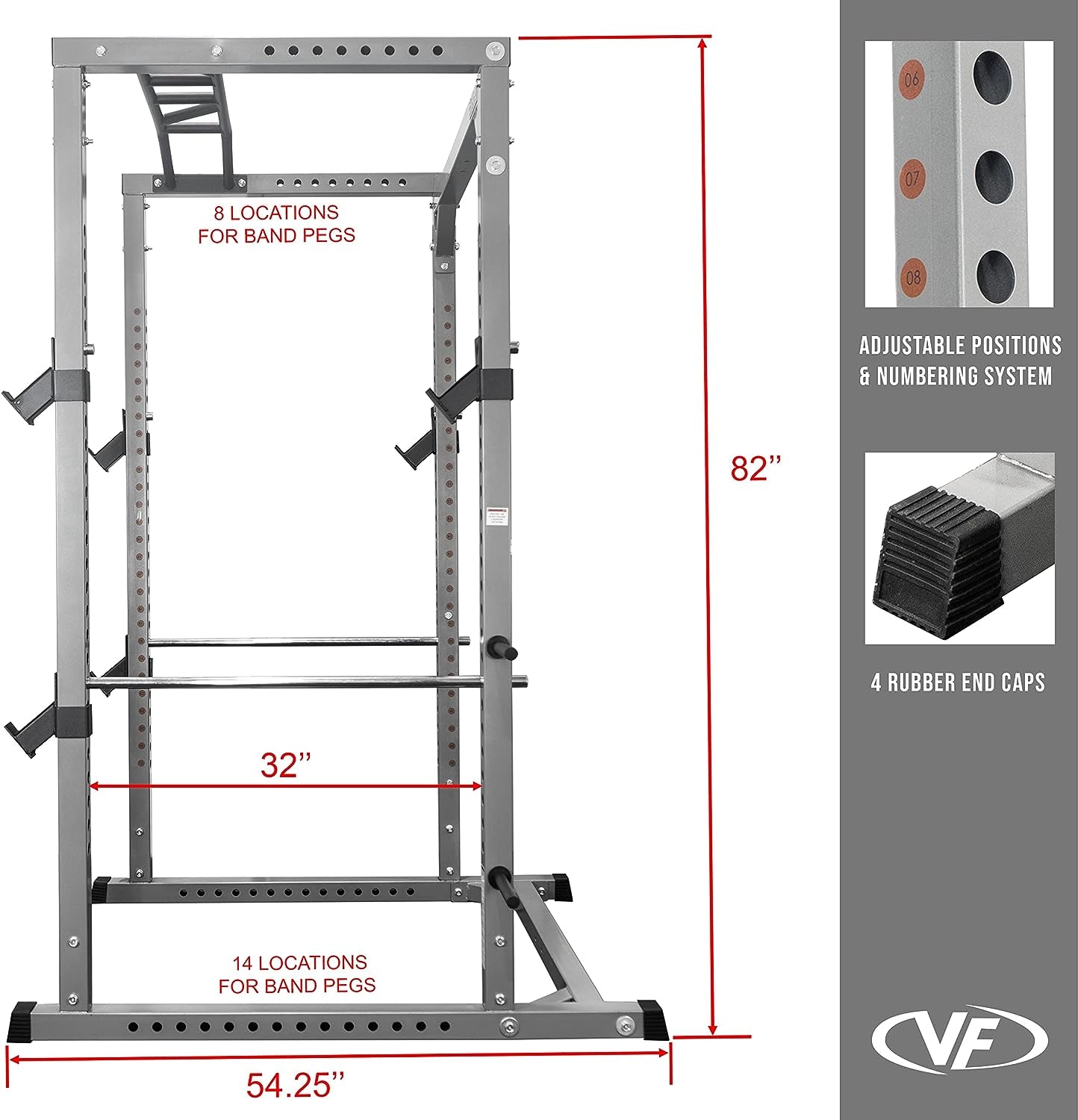 BD-41 Heavy Duty Power Rack - Squat Rack - Power Cage Bundle Options for Weightlifting Home Gym Equipment