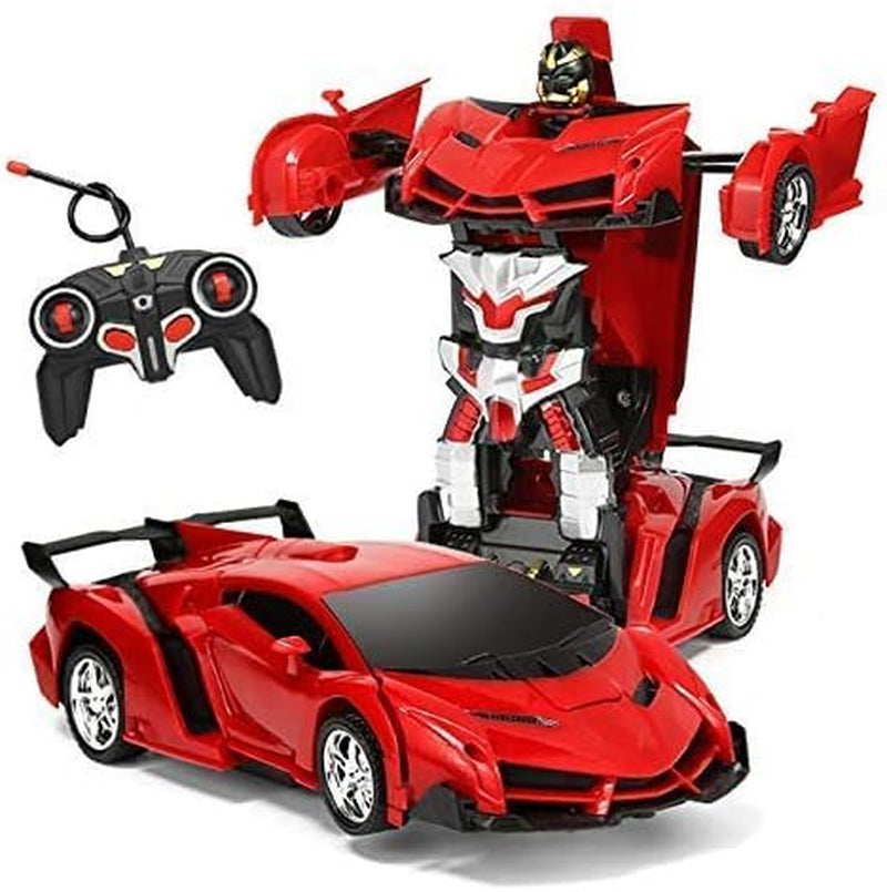 1:18 Model RC Car, Remote Control Car Transforming Robot, Transformer Toys Transform Car Robot, RC Car One Button Transforms into Robot,Rc Car Toy Robot for Kids