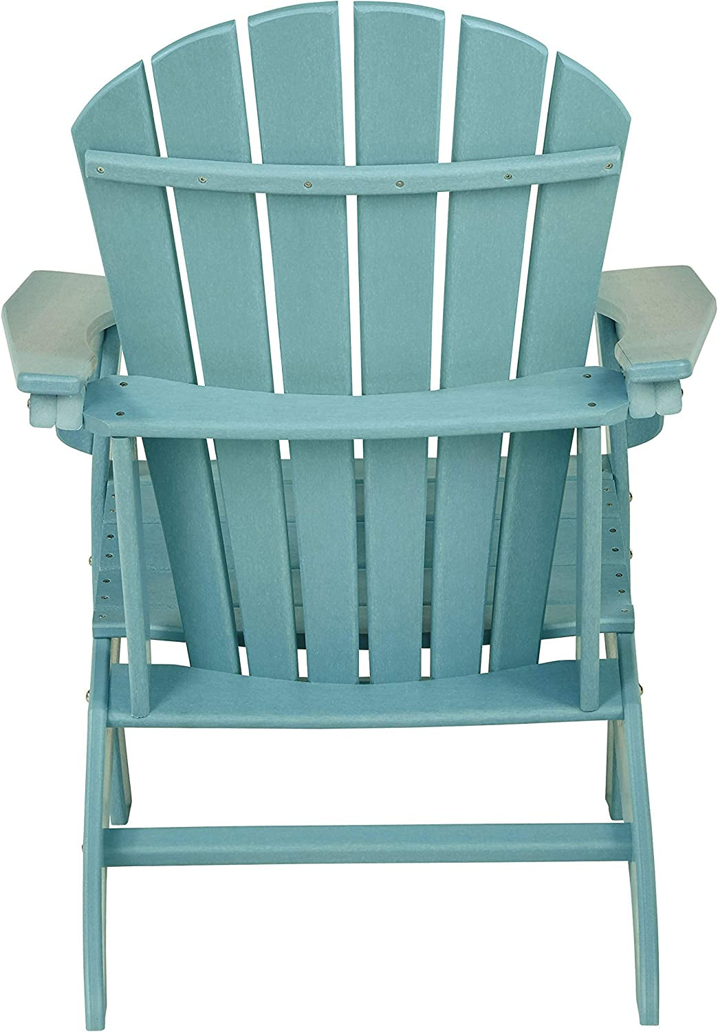 Sundown Treasure Outdoor Patio HDPE Weather Resistant Adirondack Chair, Blue