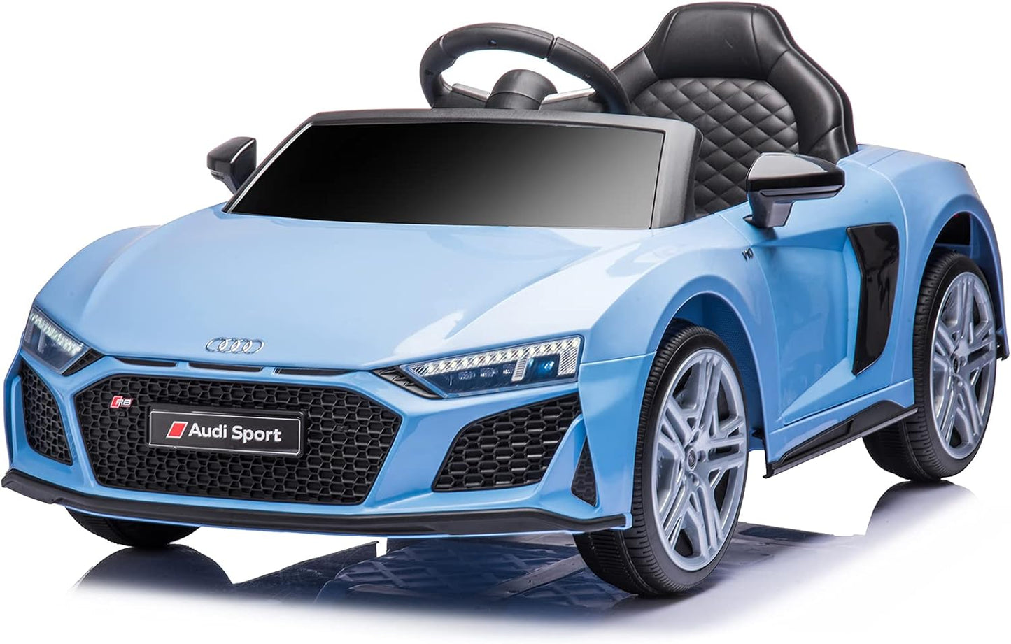 Electric Ride on Car for Kids with Remote Control Compatible with Audi Ride on Sport Car Kids Electric Vehicles 12V Ride on Toys Car for Toddlers Boys Girls (Light Blue)