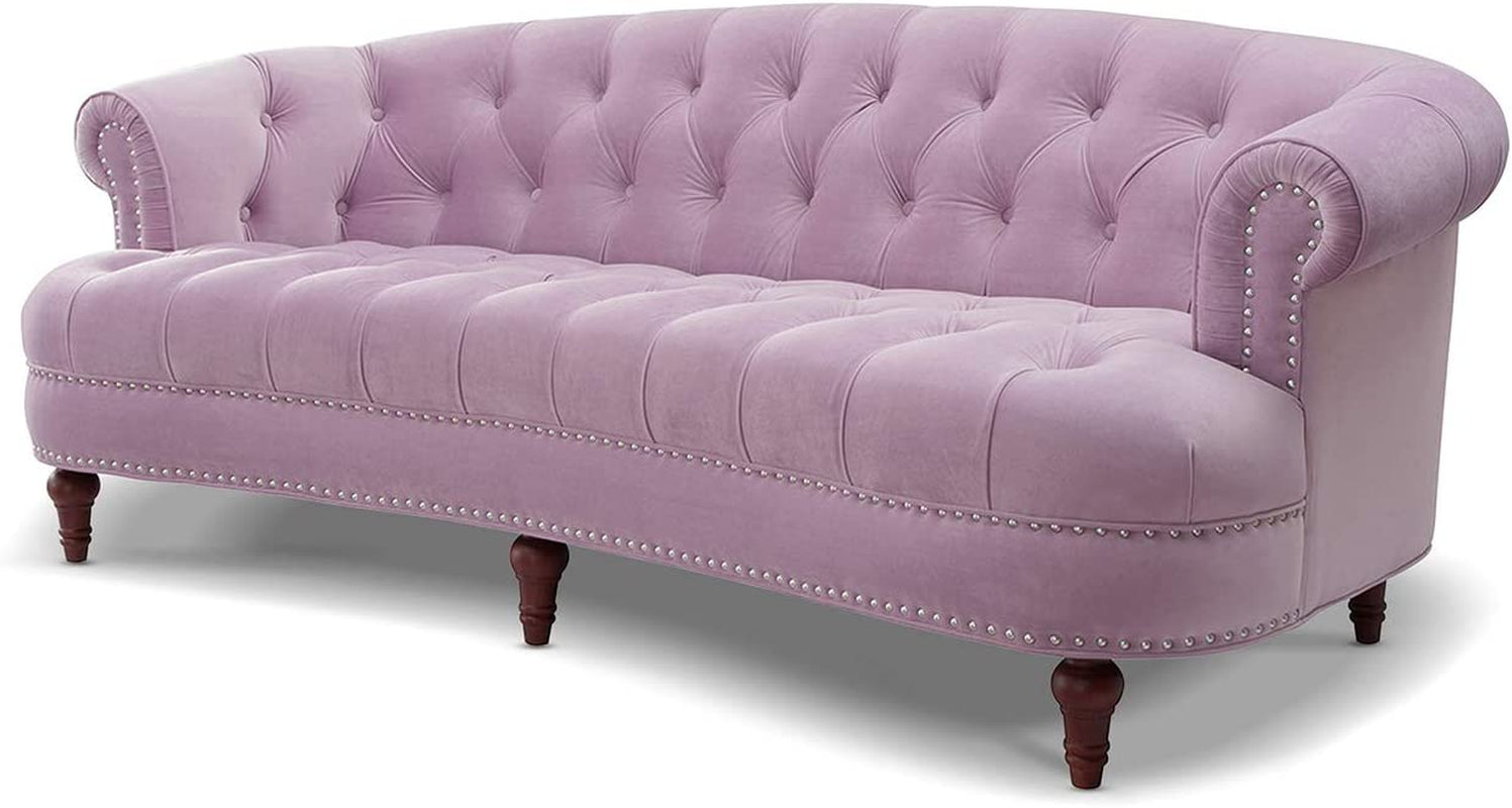 Sofa Ariana Victorian Chesterfield Tufted, Lavender Velvet