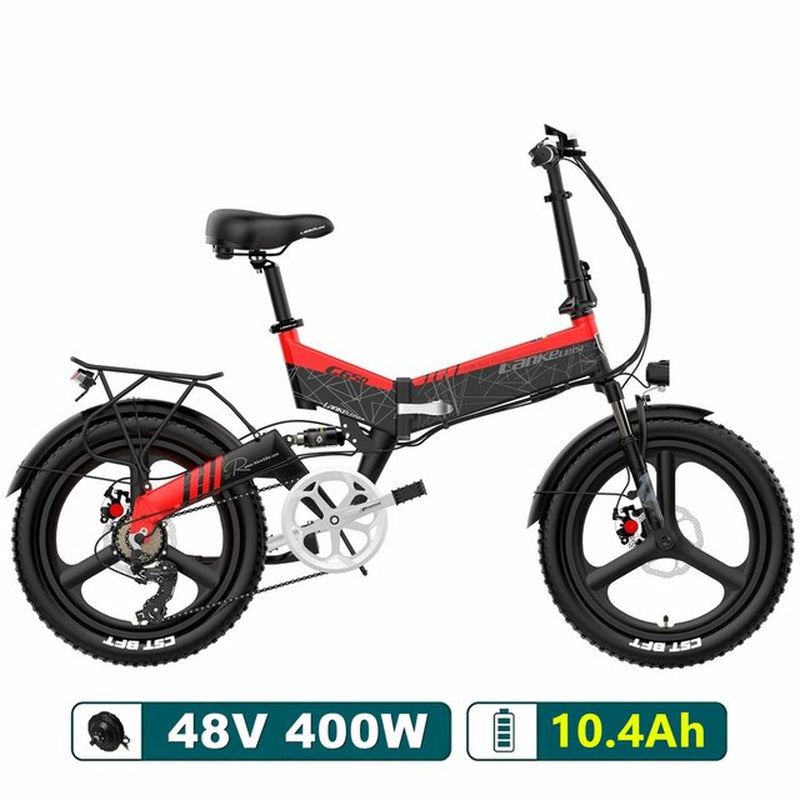 Upgraded G650 20'' Mountain Bike 7 Speed Electric Bike 400W 14.5Ah Hidden Li-Ion Battery 5 PAS Front & Rear Suspension