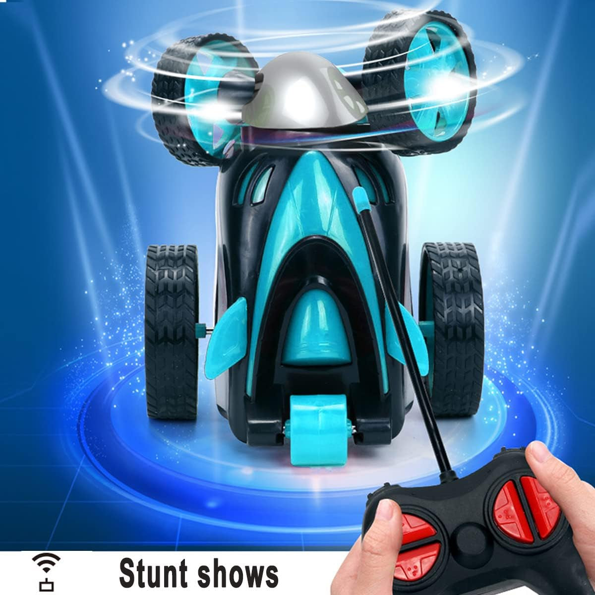 Stunt Car with Screwsdriver, Kids Toys Remote Control Car Vehicle High Speed 360 Degree Rotation Flip RC Car Upright Driving Racing Car Toy Christmas Birthday Gifts (Blue)