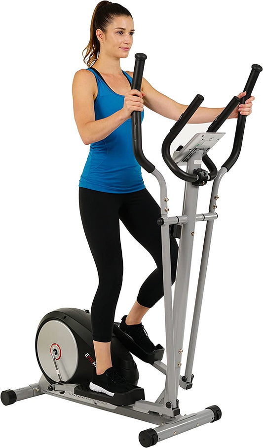 Magnetic Elliptical Machine Trainer W/Lcd Monitor and Pulse Rate Grips