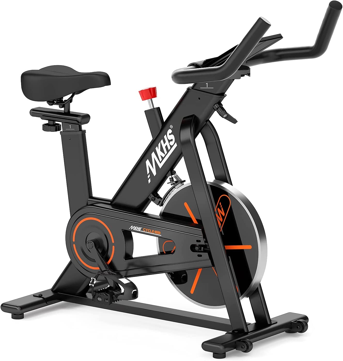 Exercise Bike,Stationay Bike for Home Exercise Equipment,Indoor Cycling Bike with Comfortable Seat Cushion,Silent Belt Drive,Ipad Holder