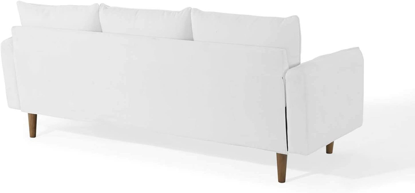 Revive Right or Left Sectional Modern Upholstered Fabric Sofa Couch, White