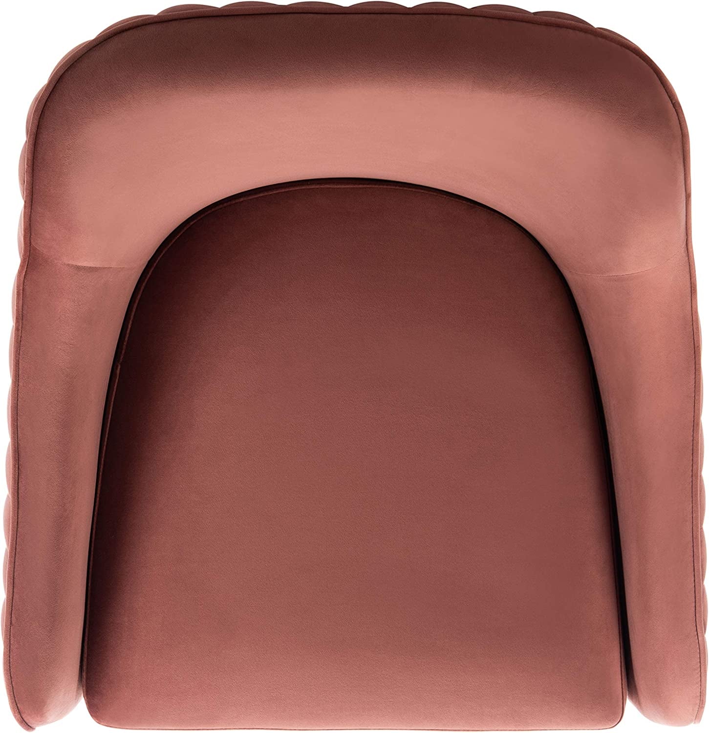 Couture Home Leyla Mid-Century Dusty Rose Velvet Swivel Accent Chair