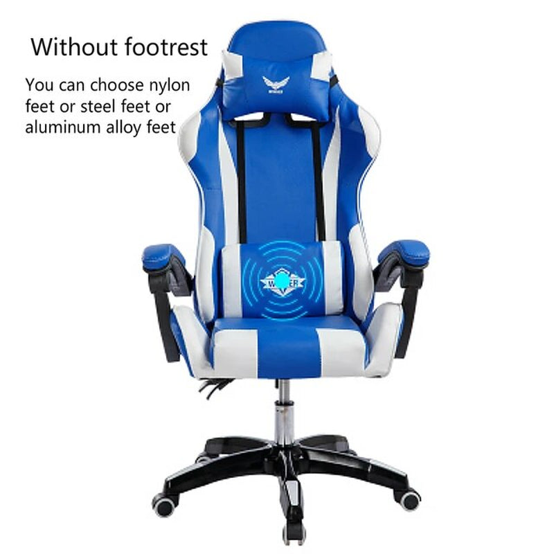 Reclining Office Chair with Footrest Lifted Rotated E-Sports Gaming Chair Household Multi-Function Computer Chair with Massage